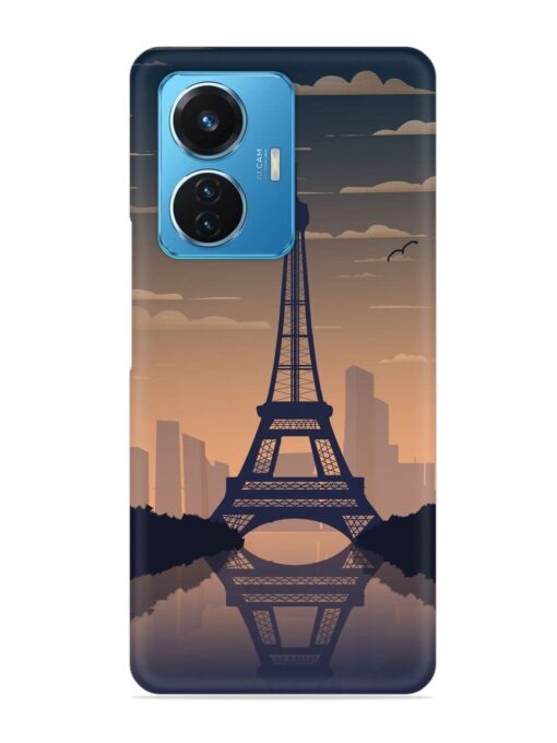 France Paris Eiffel Tower Gradient Snap Case for Iqoo Z6 (44W) Zapvi