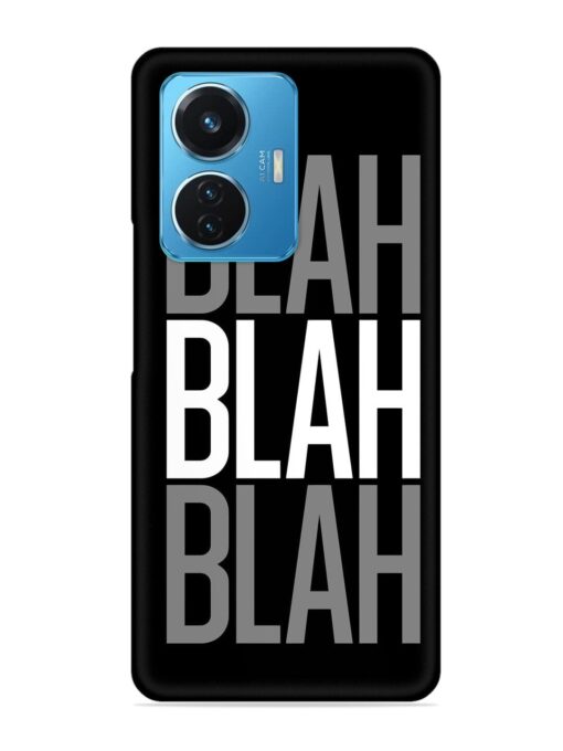 Blah Blah Blah Wallpaper Snap Case for Iqoo Z6 (44W) Zapvi