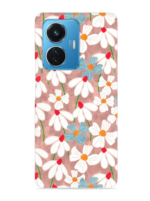 Abstract Petal Flowers Snap Case for Iqoo Z6 (44W) Zapvi