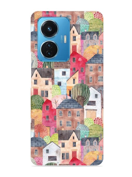 Abstract Seamless Pattern Snap Case for Iqoo Z6 (44W) Zapvi