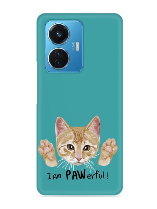 Typography Slogan Cat Snap Case for Iqoo Z6 (44W) Zapvi