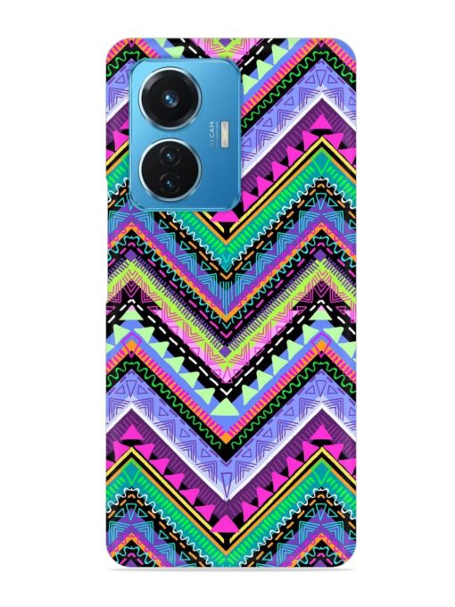 Tribal Aztec Print Snap Case for Iqoo Z6 (44W) Zapvi