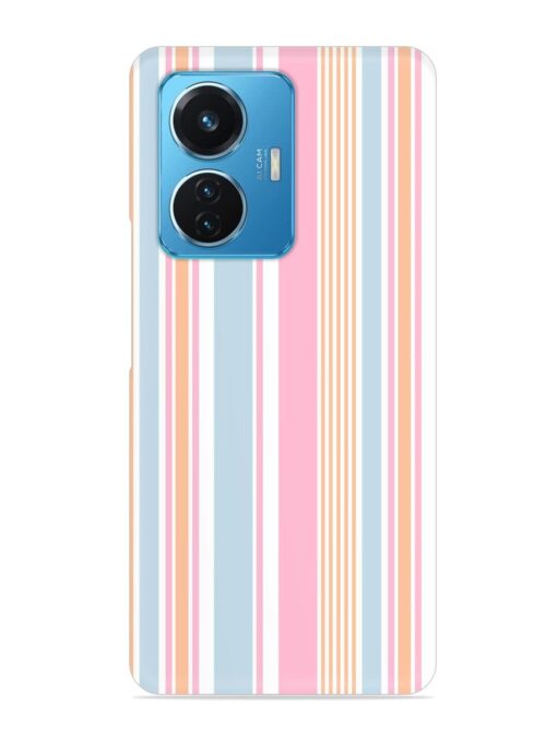 Stripe Seamless Pattern Snap Case for Iqoo Z6 (44W) Zapvi