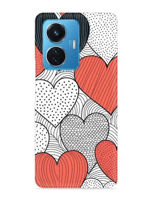 Girly Heart Seamless Snap Case for Iqoo Z6 (44W) Zapvi