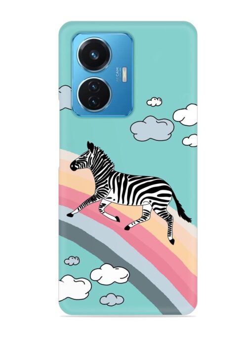 Running Zebra Snap Case for Iqoo Z6 (44W) Zapvi