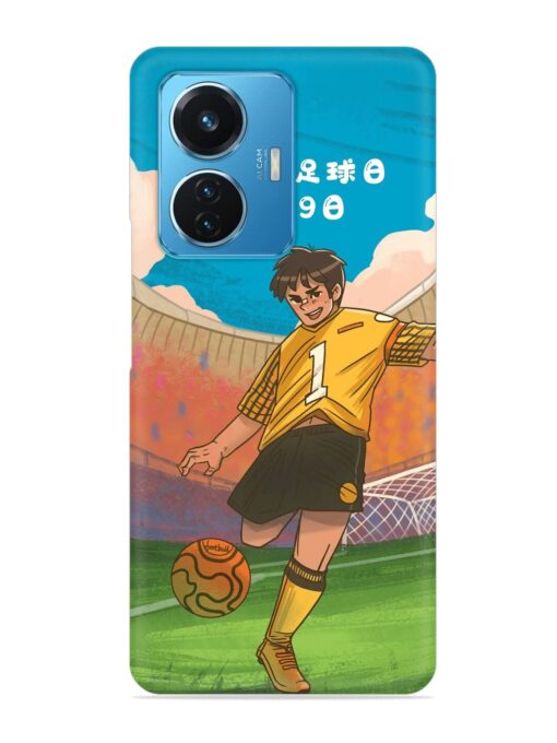 Soccer Kick Snap Case for Iqoo Z6 (44W) Zapvi