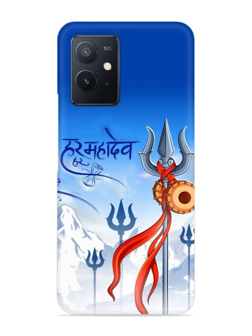 Har Har Mahadev Trishul Snap Case for Iqoo Z6 (5G) Zapvi