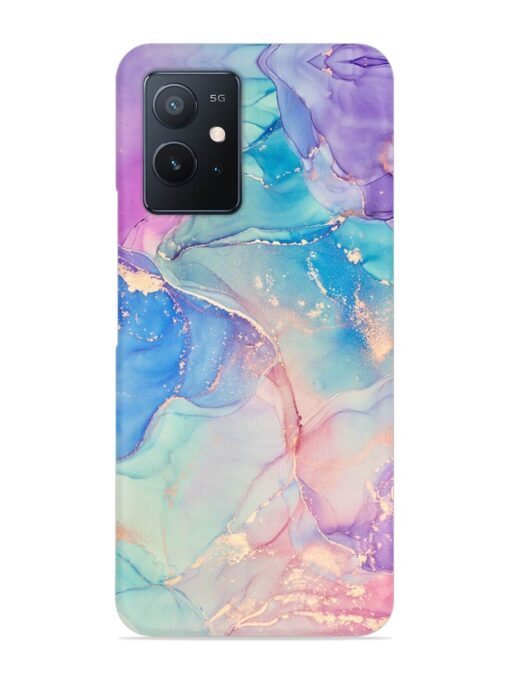 Alcohol Ink Colors Snap Case for Iqoo Z6 (5G) Zapvi