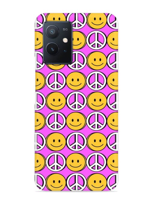 Smiley Face Peace Snap Case for Iqoo Z6 (5G) Zapvi