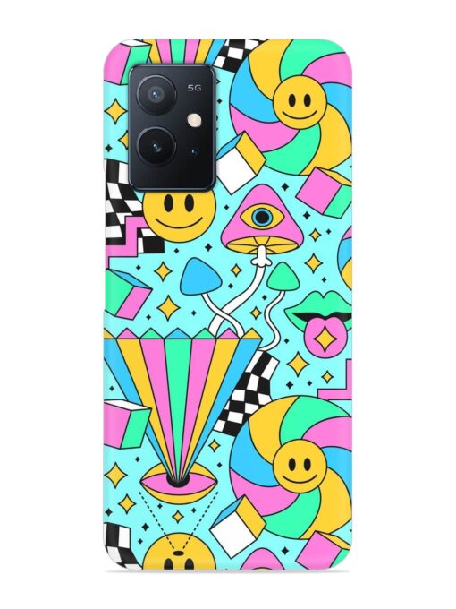 Trippy Rainbow 60S Snap Case for Iqoo Z6 (5G) Zapvi