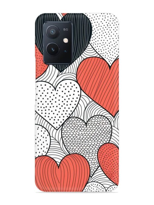 Girly Heart Seamless Snap Case for Iqoo Z6 (5G) Zapvi