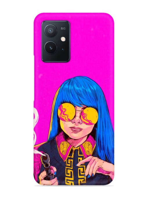 Aesthetic Anime Girl Snap Case for Iqoo Z6 (5G) Zapvi