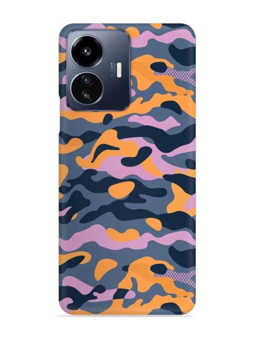 Camouflage Army Military English Orange Art Snap Case for Iqoo Z6 Lite Zapvi