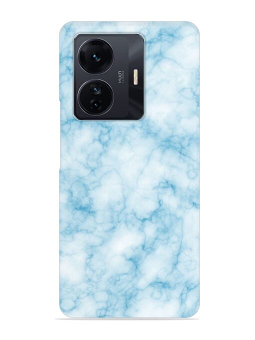 Blue White Natural Marble Snap Case for Iqoo Z6 Pro Zapvi