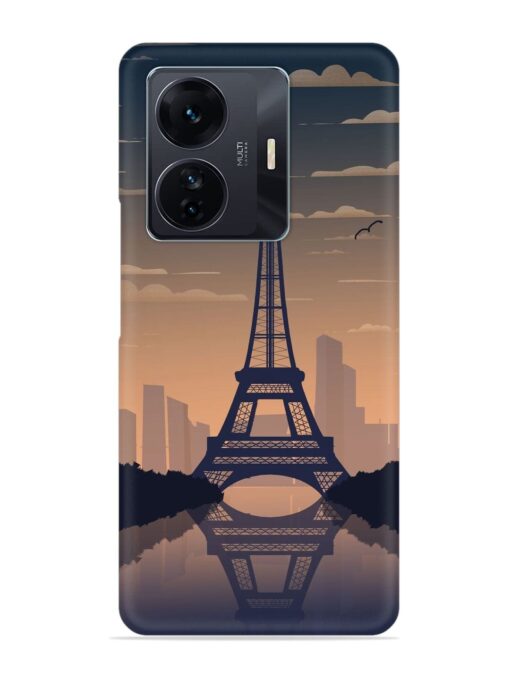 France Paris Eiffel Tower Gradient Snap Case for Iqoo Z6 Pro Zapvi