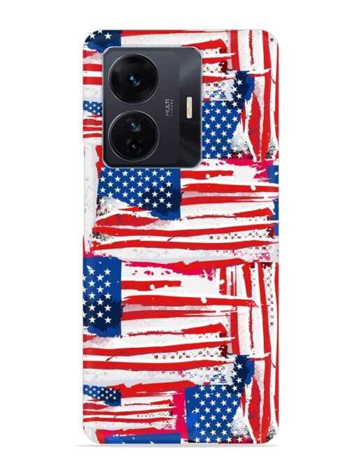 Usa Flag Seamless Snap Case for Iqoo Z6 Pro Zapvi