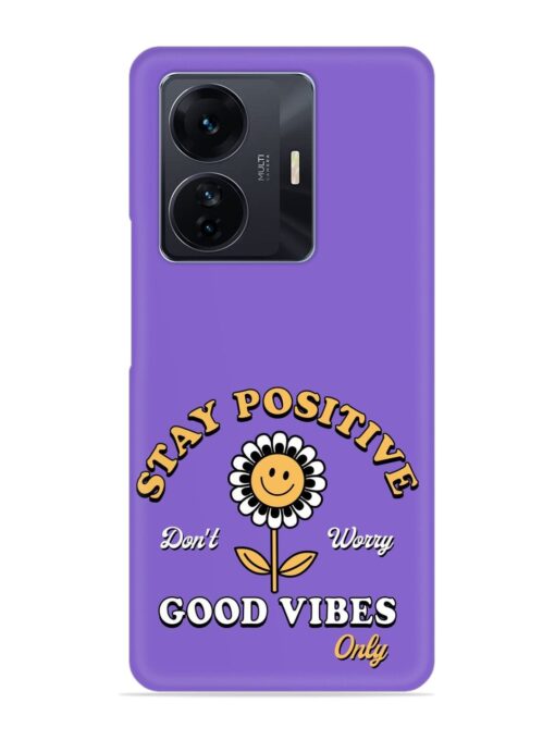 Retro Positive Flower Snap Case for Iqoo Z6 Pro Zapvi