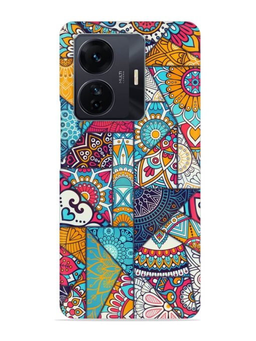 Patchwork Pattern Vintage Snap Case for Iqoo Z6 Pro Zapvi