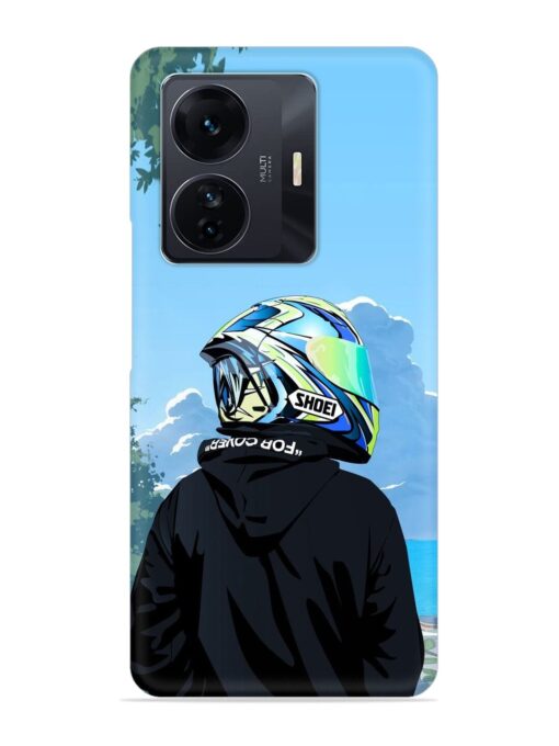 Rider With Helmet Snap Case for Iqoo Z6 Pro Zapvi