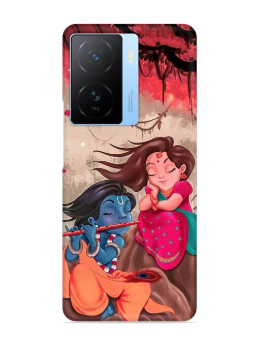 Radhe Krishna Water Art Snap Case for Iqoo Z7 (5G) Zapvi