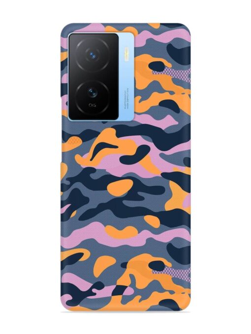 Camouflage Army Military English Orange Art Snap Case for Iqoo Z7 (5G) Zapvi