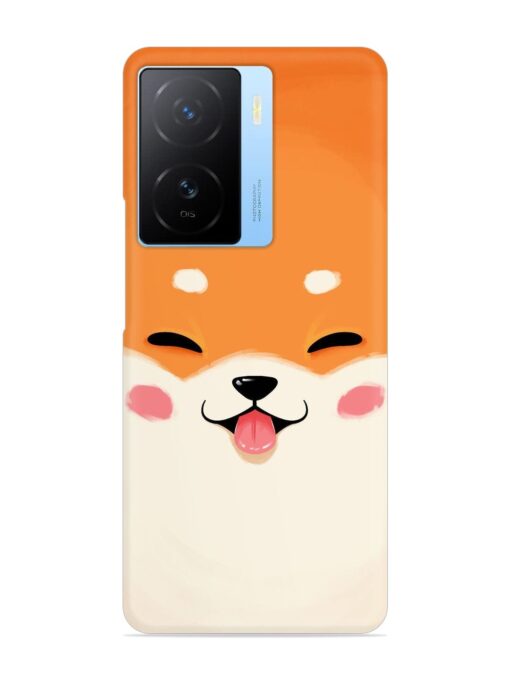 Cute Dog Face Vector Snap Case for Iqoo Z7 (5G) Zapvi