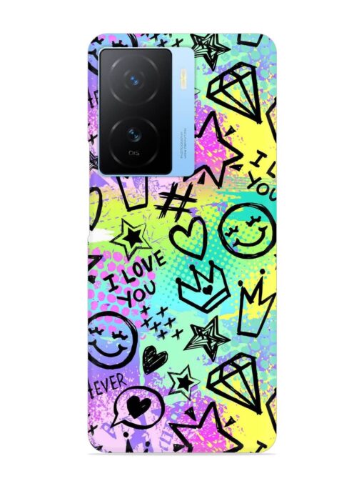 Bright Seamless Pattern Snap Case for Iqoo Z7 (5G) Zapvi