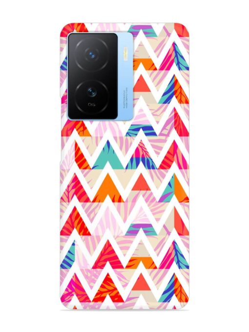 Abstract Triangle Background Snap Case for Iqoo Z7 (5G) Zapvi