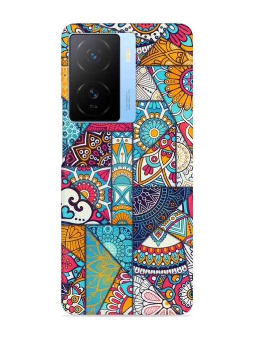 Patchwork Pattern Vintage Snap Case for Iqoo Z7 (5G) Zapvi