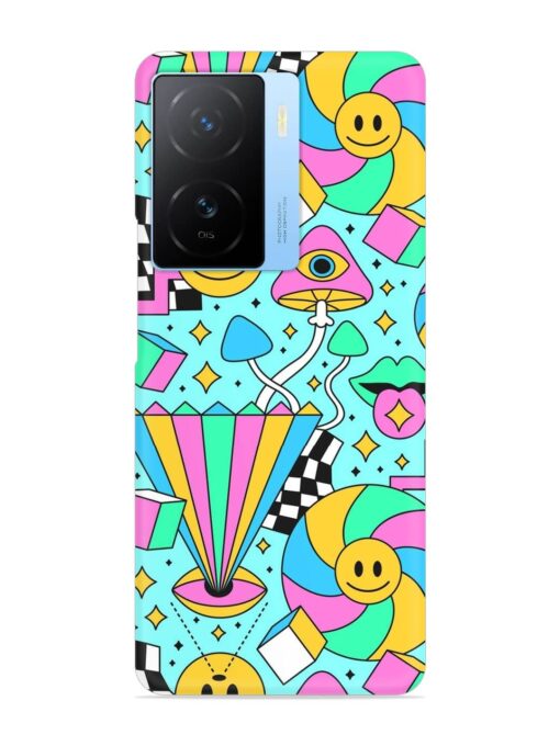 Trippy Rainbow 60S Snap Case for Iqoo Z7 (5G) Zapvi