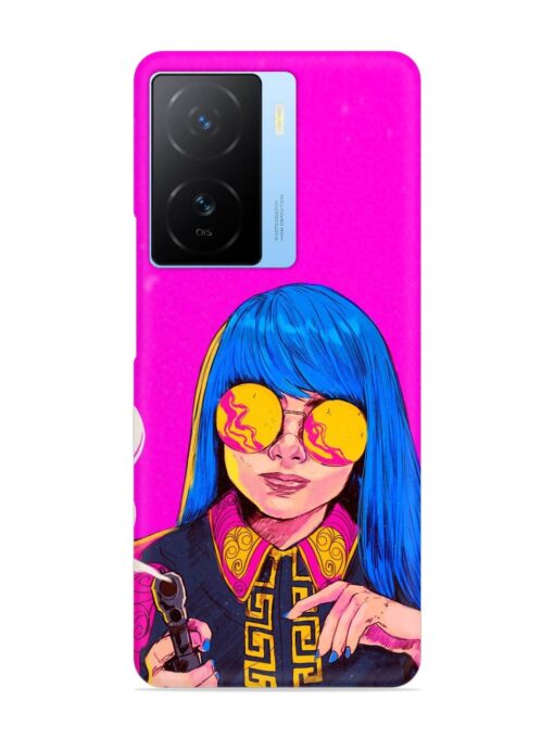 Aesthetic Anime Girl Snap Case for Iqoo Z7 (5G) Zapvi