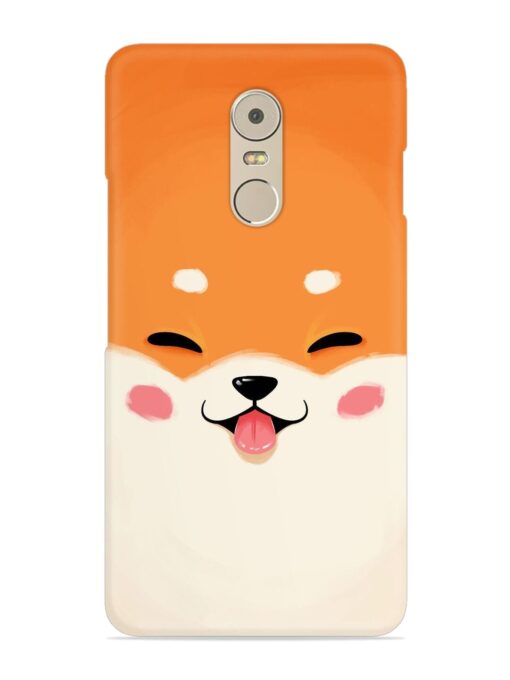 Cute Dog Face Vector Snap Case for Lenovo K6 Note Zapvi