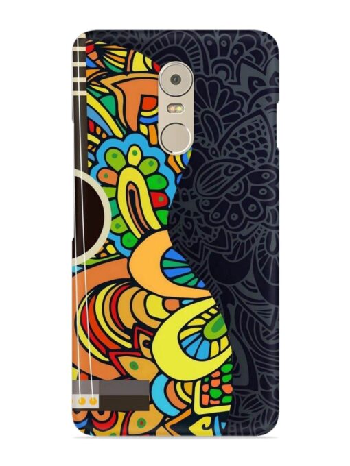 Guitar Vector Art Snap Case for Lenovo K6 Note Zapvi