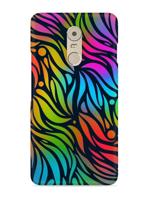 Abstract Leaf Design Snap Case for Lenovo K6 Note Zapvi