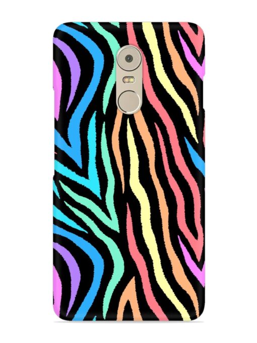 Colorful Abstract Zebra Snap Case for Lenovo K6 Note Zapvi