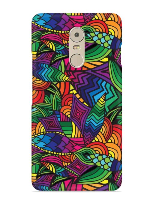 Abstract Multicolor Seamless Snap Case for Lenovo K6 Note Zapvi