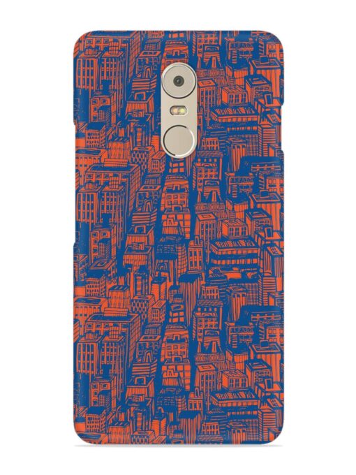 Hand Drawn Seamless Snap Case for Lenovo K6 Note Zapvi