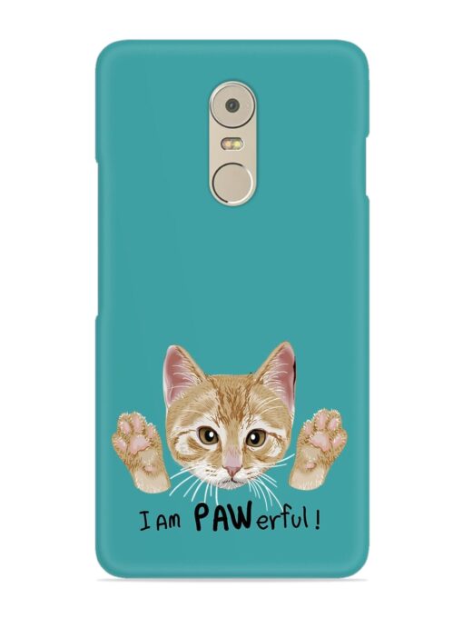 Typography Slogan Cat Snap Case for Lenovo K6 Note Zapvi