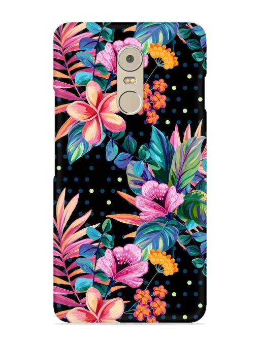 Seamless Floral Pattern Snap Case for Lenovo K6 Note Zapvi