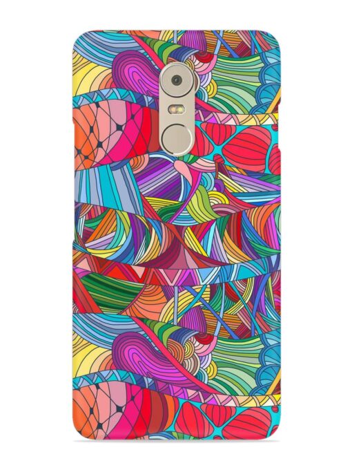 Seamless Patterns Hand Drawn Snap Case for Lenovo K6 Note Zapvi