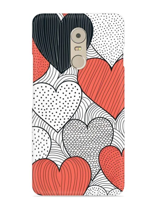 Girly Heart Seamless Snap Case for Lenovo K6 Note Zapvi