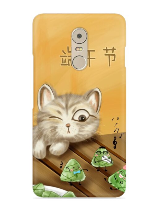 Cat Scorpion Dancing Snap Case for Lenovo K6 Note Zapvi