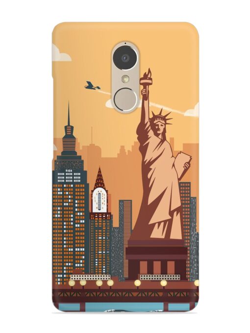 New York Statue Of Liberty Architectural Scenery Snap Case for Lenovo K6 Power Zapvi