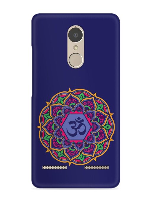 Om Mandala Art Blue Snap Case for Lenovo K6 Power Zapvi