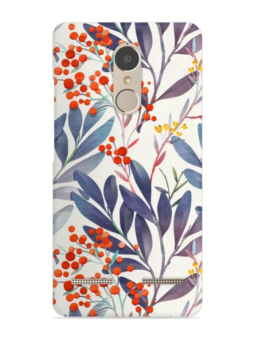 Seamless Floral Pattern Snap Case for Lenovo K6 Power Zapvi