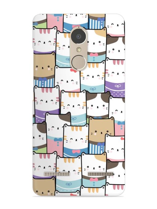 Cute Adorable Cat Snap Case for Lenovo K6 Power Zapvi