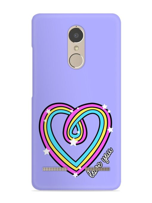 Colorful Rainbow Heart Snap Case for Lenovo K6 Power Zapvi