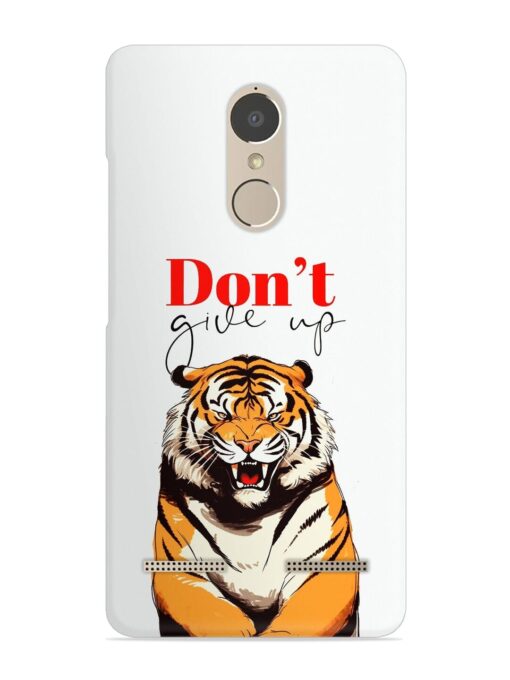 Don'T Give Up Tiger Art Snap Case for Lenovo K6 Power Zapvi