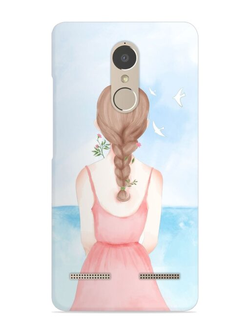 Watercolor Girl Vector Snap Case for Lenovo K6 Power Zapvi