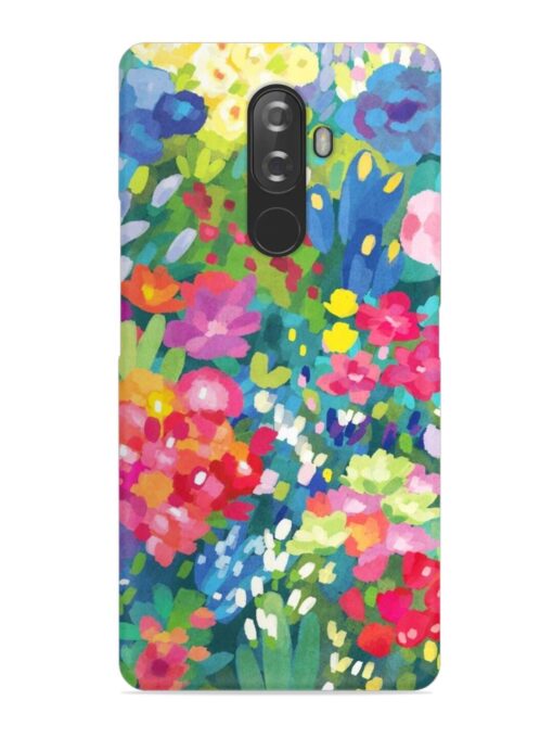 Watercolor Flower Art Snap Case for Lenovo K8 Note Zapvi